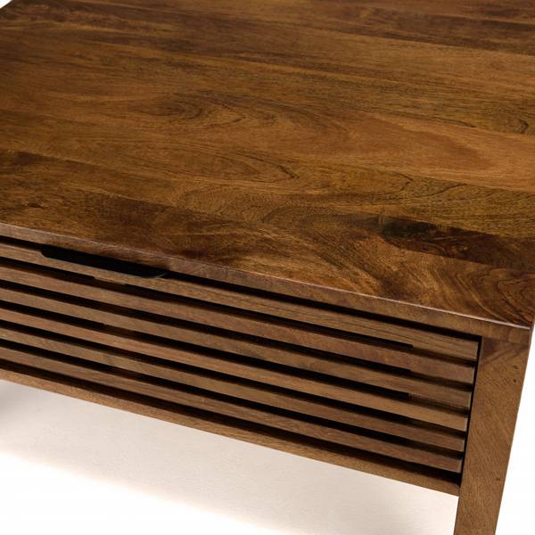 Couchtische ALIX Braun - Holz teilmassiv - 70 x 41 x 70 cm