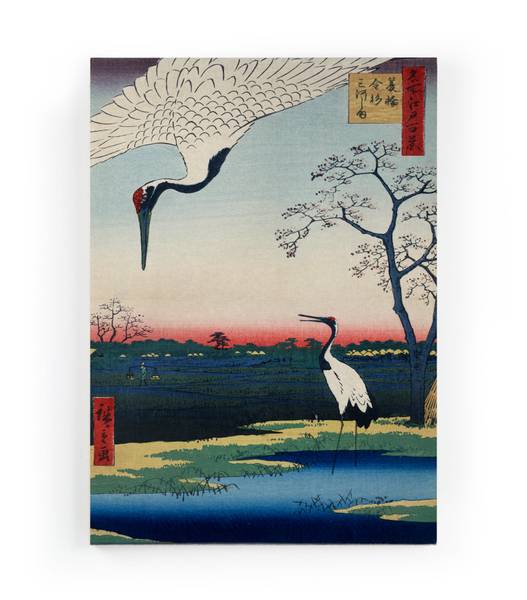 Leinwand 60x40 Japanischer See Polyester - 3 x 60 x 40 cm