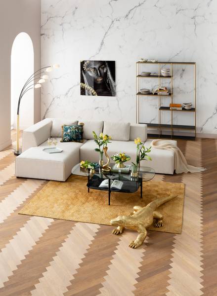 Ecksofa Infinity Beige - Polypropylen - 306 x 70 x 182 cm