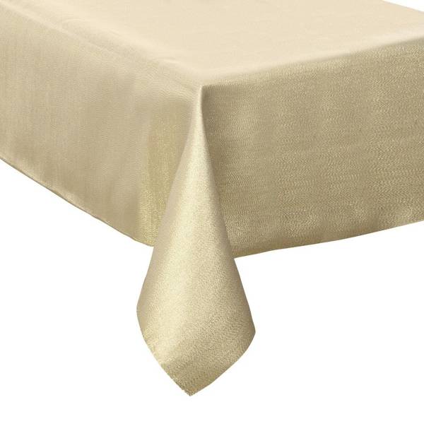 Pailletten-Tischdecke 140x240cm gold Gold - Textil - 140 x 1 x 240 cm