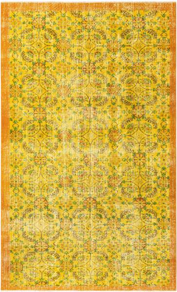 Vloerkleed Ultra Vintage CXC geel - wol - 160 x 1 x 262 cm