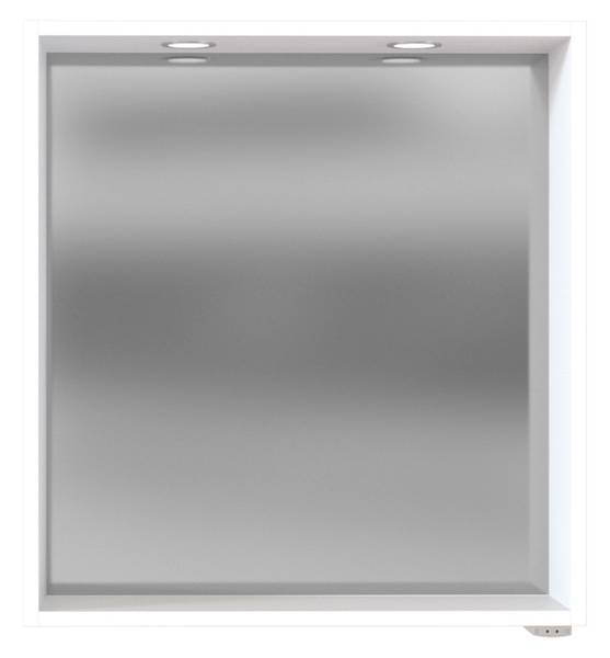 Waschtisch-Set Davos 60cm Weiß - Holzwerkstoff - 60 x 180 x 47 cm