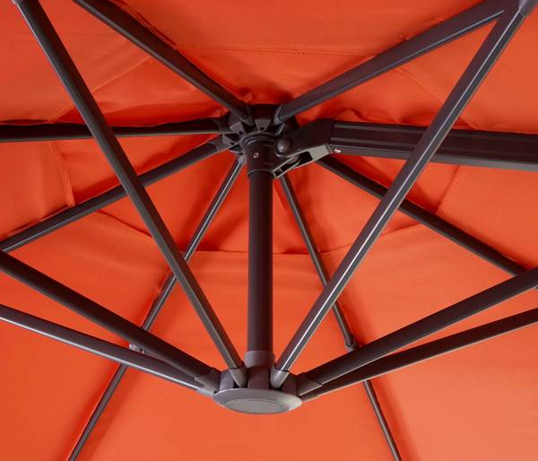Zweefparasol A96 I rond oranje
