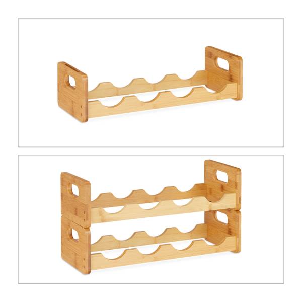 Etagère à vins pour 8 bouteilles Nombre de pièces dans le lot : 1