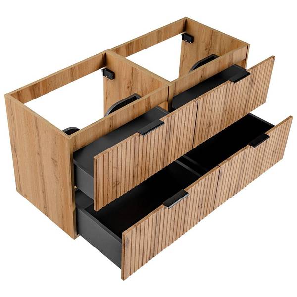 Waschbeckenschrank ADELAIDE-56-125 Braun - 120 x 57 x 46 cm