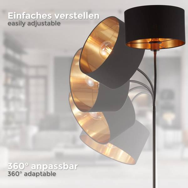 Stehlampe Retrodesign BKL1419 25 x 145 x 25 cm
