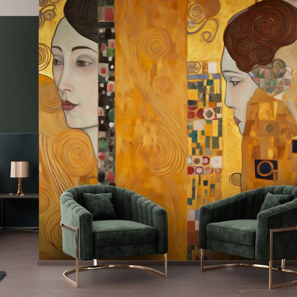 Fototapete Bildnis einer Frau G. Klimt 450 x 315 cm
