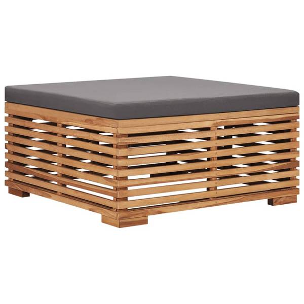 Gartentisch 3007476 Grau - Teakholz - 70 x 31 x 70 cm