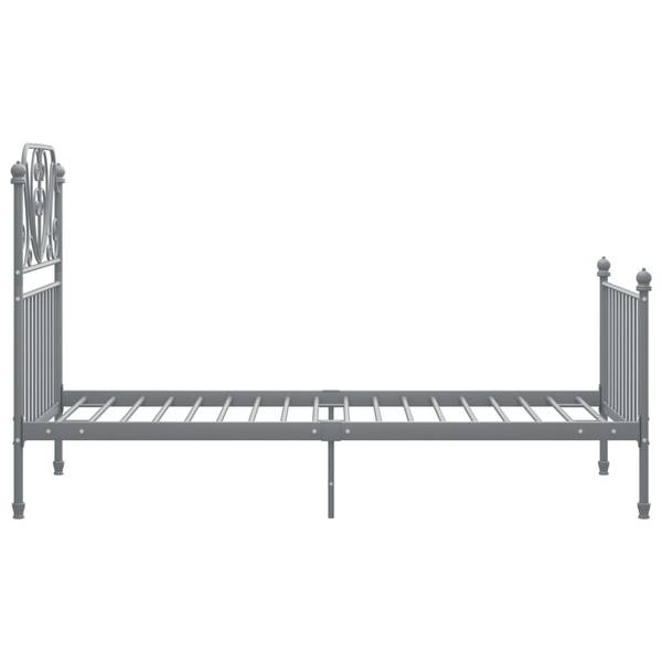 Cadre de lit 3009310 Gris - Largeur : 104 cm