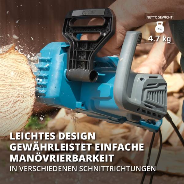 Elektro-Kettensäge KS CS1800-14 Blau - Kunststoff - 29 x 20 x 50 cm