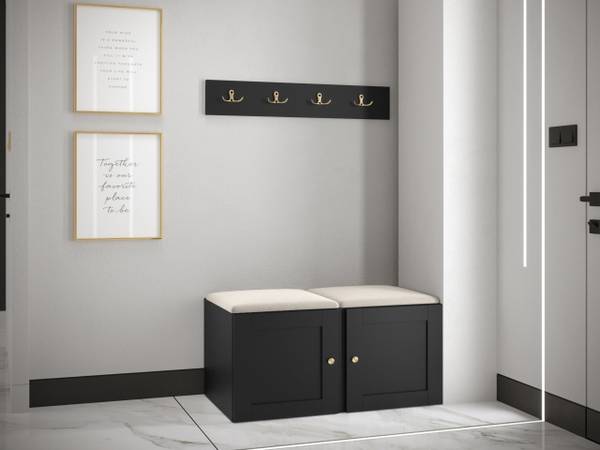 Garderoben-Set Orion Ramiro VI Beige - Schwarz