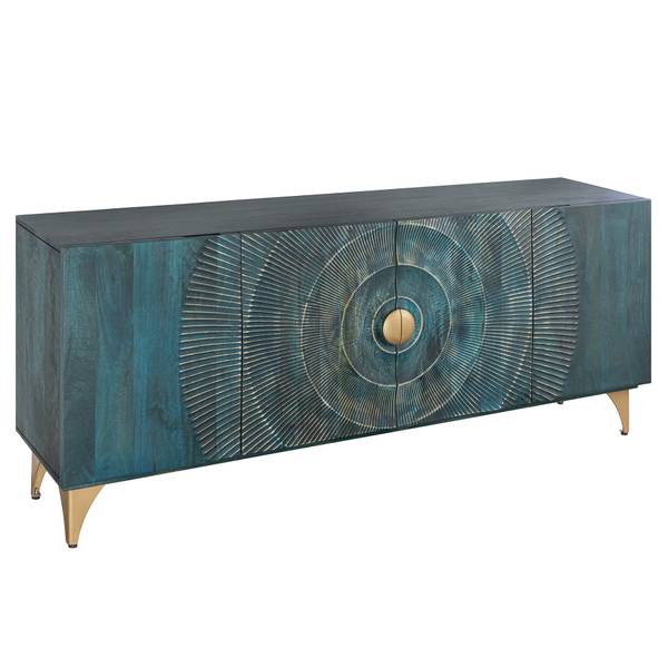 Sideboard GOLDEN SUNSET Gold - Türkis