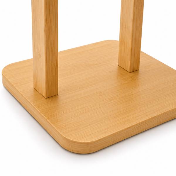 Toilettenpapierhalter mit Fach & Ablage Braun - Bambus - 25 x 65 x 20 cm