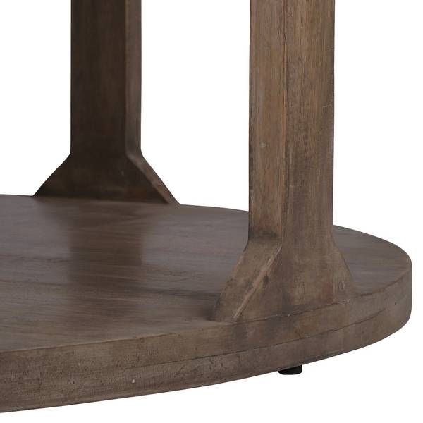 Couchtisch TIANJIN Braun - Samt - Mango - 100 x 45 x 100 cm