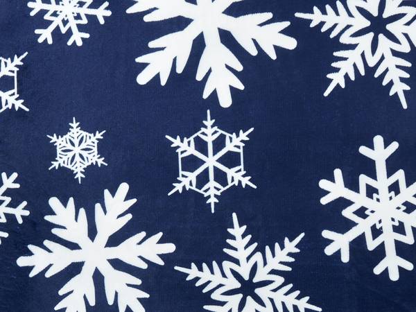 Kuscheldecke ANISE Blau - Weiß - Textil - 150 x 1 x 200 cm