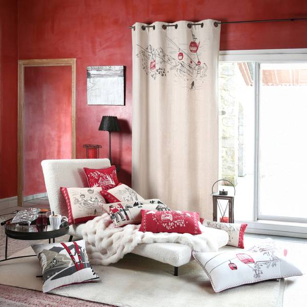 Kissen  ZIBRA 366 Grau - Textil - 45 x 1 x 1 cm