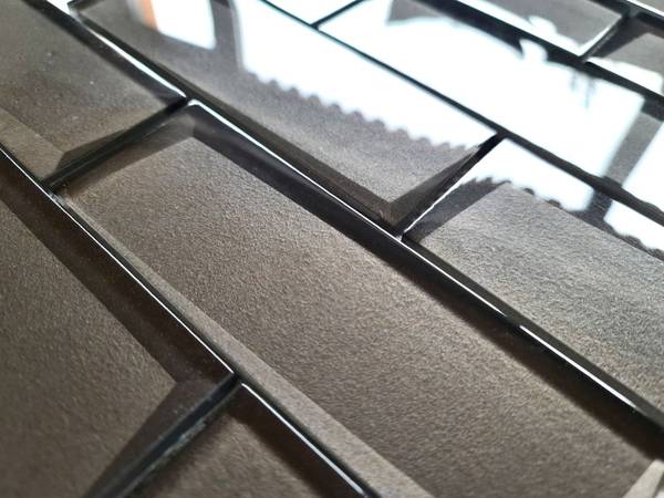 Mosaikfliesen 88-XB09 Braun - Glas - 30 x 30 x 30 cm