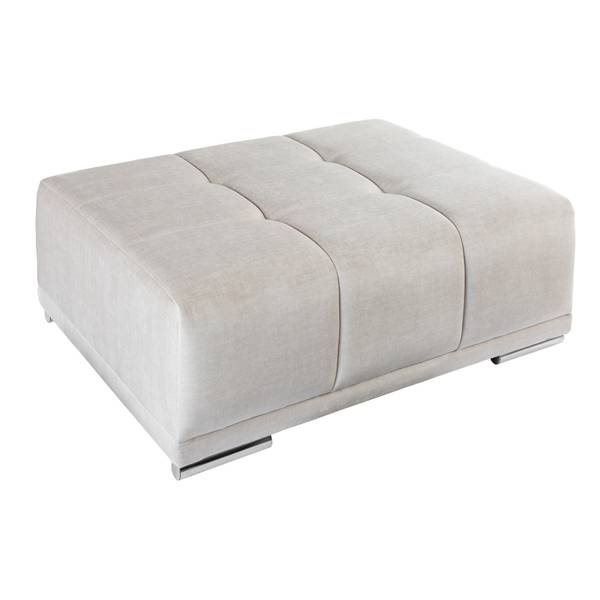 Hocker ELEGANCIA Beige - Polyester - Samt - 110 x 43 x 90 cm