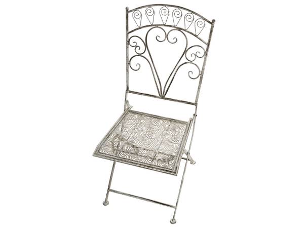 Gartenset NURRA 3-tlg Grau - Metall - 47 x 92 x 47 cm