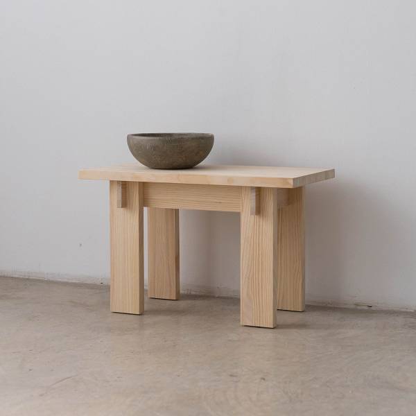 Bank kleine Begur Lackiert Braun - Kiefer - 75 x 46 x 35 cm