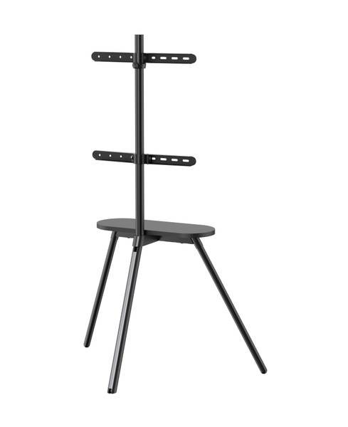 TV-Stand LUMFS28-44F-02_ZWART Schwarz - Stahl - 88 x 138 x 54 cm