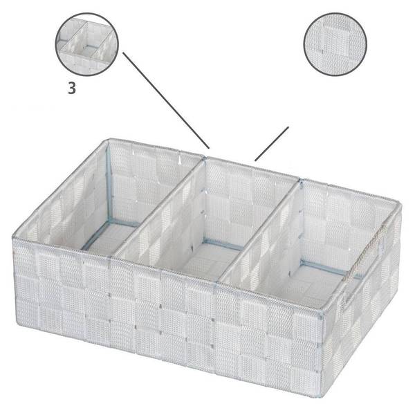 Organizer ADRIA Weiß - Kunststoff - 32 x 10 x 21 cm