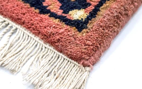 Orientteppich Oriental Orange - Wolle - 90 x 1 x 160 cm