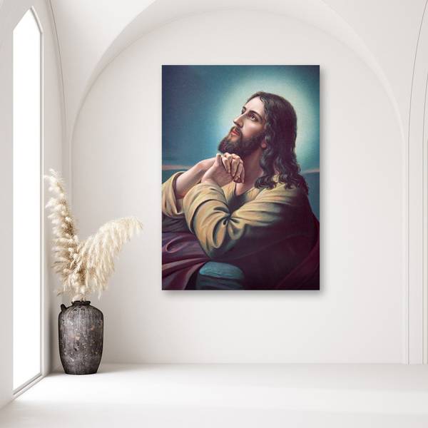 Wandbild jesus im garten von gethsemane 60 x 90 cm