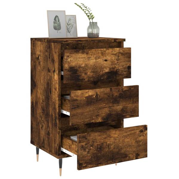 Nachttische 2er Set W567 Braun - Holzwerkstoff - 40 x 69 x 35 cm
