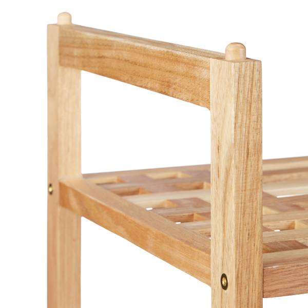 Schuhregal stapelbar Walnuss Braun - Holzwerkstoff - 69 x 41 x 27 cm