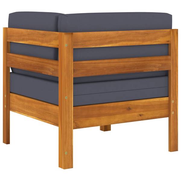 Garten-Lounge-Set 3006534-7 (8-teilig) Grau - Akazie - 60 x 25 x 100 cm