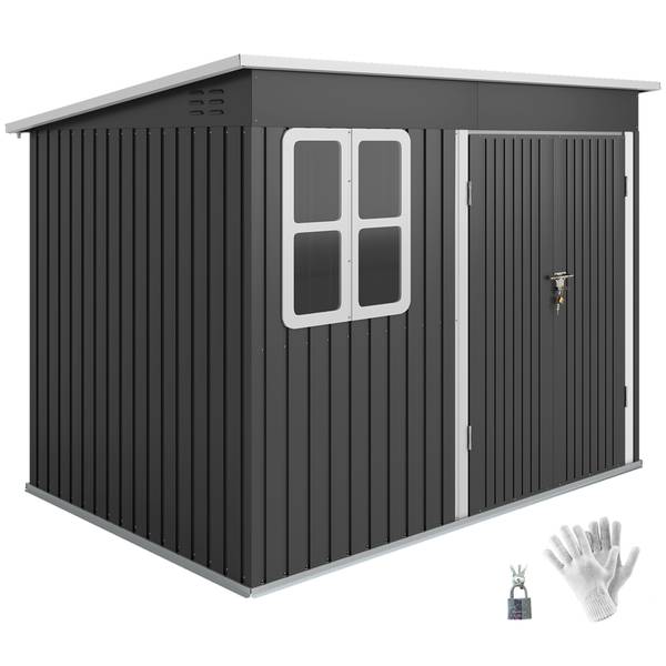 Gerätehaus 226V00CG Grau - Metall - 260 x 190 x 177 cm