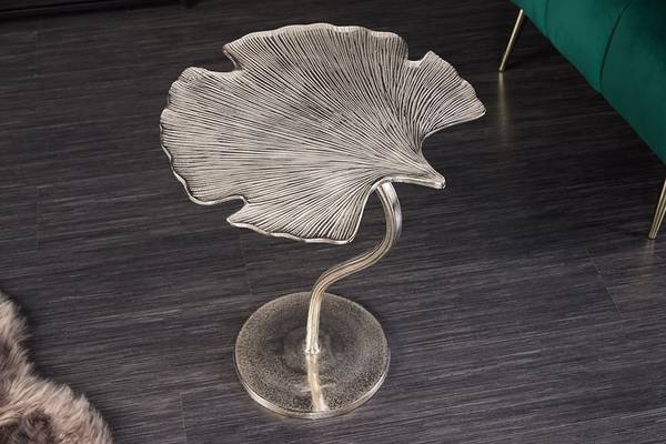 Beistelltisch GINKGO LEAF Silber