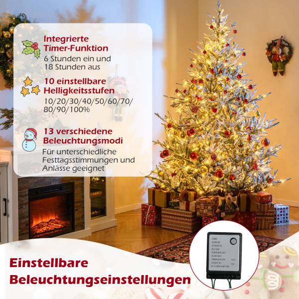 Künstlicher Weihnachtsbaum CM25167DE-7 Grün - Metall - 156 x 210 x 156 cm