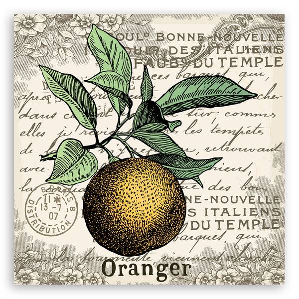 Wandbild vintage 60 x 60 cm