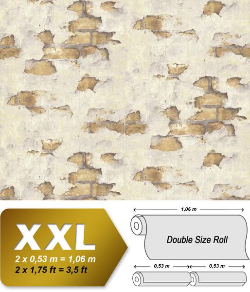 Vliestapete 819DN53 Weiß - Kunststoff - 106 x 1 x 1005 cm