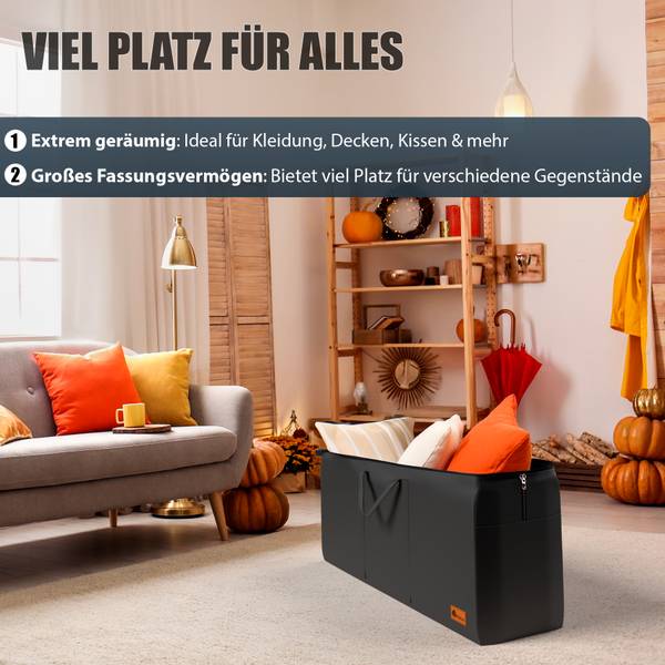 Aufbewahrungstasche 1000466 Schwarz - Kunststoff - 35 x 55 x 100 cm