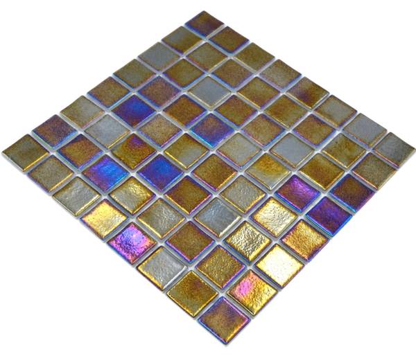 Mosaikfliesen 220-P55386 Schwarz - Glas - 32 x 32 x 32 cm