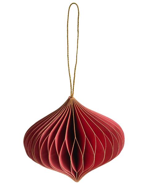 Weihnachtsbaumkugeln SUSA Rot - Papier - 12 x 10 x 12 cm