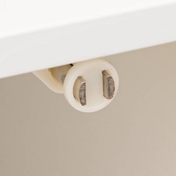 Meuble bas NATURÉO Blanc - Bois manufacturé - 33 x 80 x 33 cm