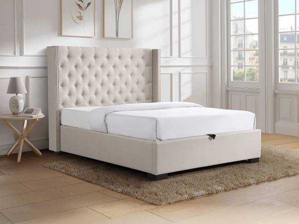 Bett mit Bettkasten MASSIMO 217 x 143 x 215 cm