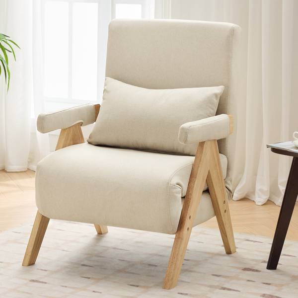 Schlafsessel LEINNatur Ⅰ Braun - Leinen - 60 x 87 x 64 cm