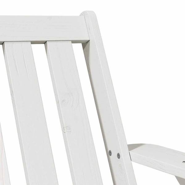 Chaise de jardin adirondack 3044360-1 Blanc - Pin - 75 x 77 x 77 cm