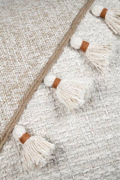 Kissen ZIANA Beige - Textil - 45 x 45 x 2 cm