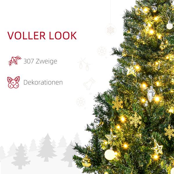 Künstlicher Weihnachtsbaum 830-185V01 Grün - Kunststoff - 75 x 120 x 75 cm
