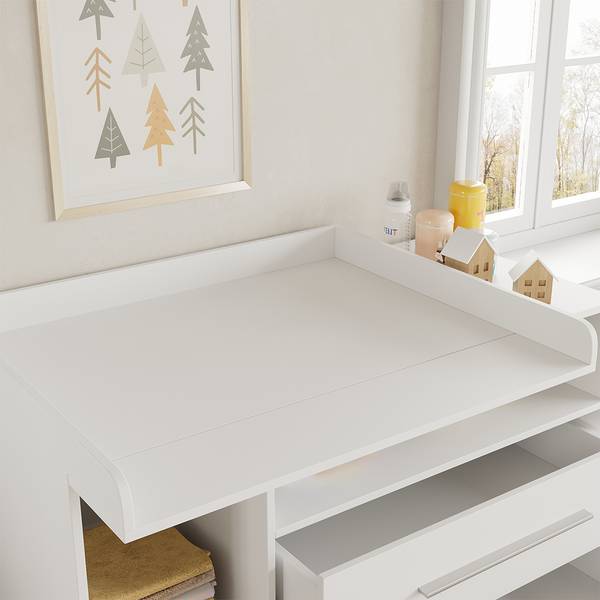 Commode à langer Paula 40283 Blanc - Bois manufacturé - 110 x 94 x 53 cm