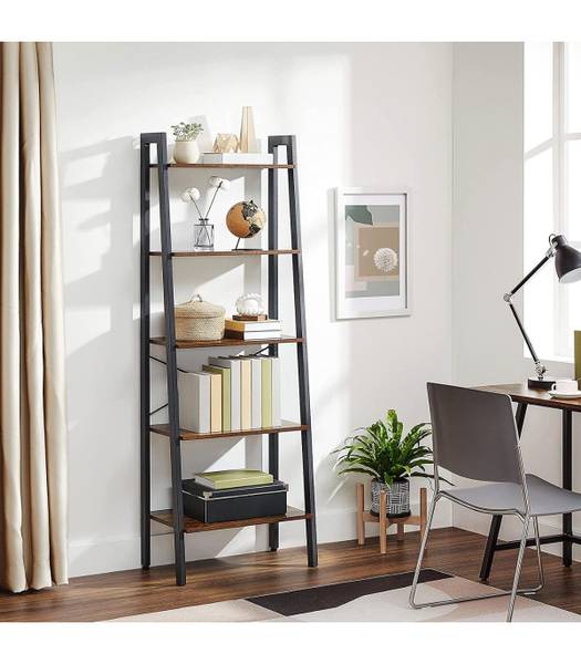 Regal Leesville I Braun / Schwarz - 97 x 41 x 15 cm