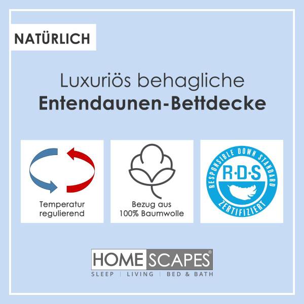 4 Jahreszeiten Bettdecken 2er set 230 x 220 cm