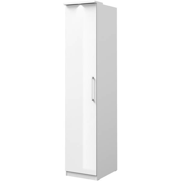Kleiderschrank OLMO-83-12 Weiß - Holzwerkstoff - 45 x 217 x 63 cm