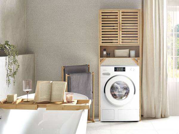 Badezimmerschrank OKARCHE Braun - Bambus - 63 x 167 x 25 cm